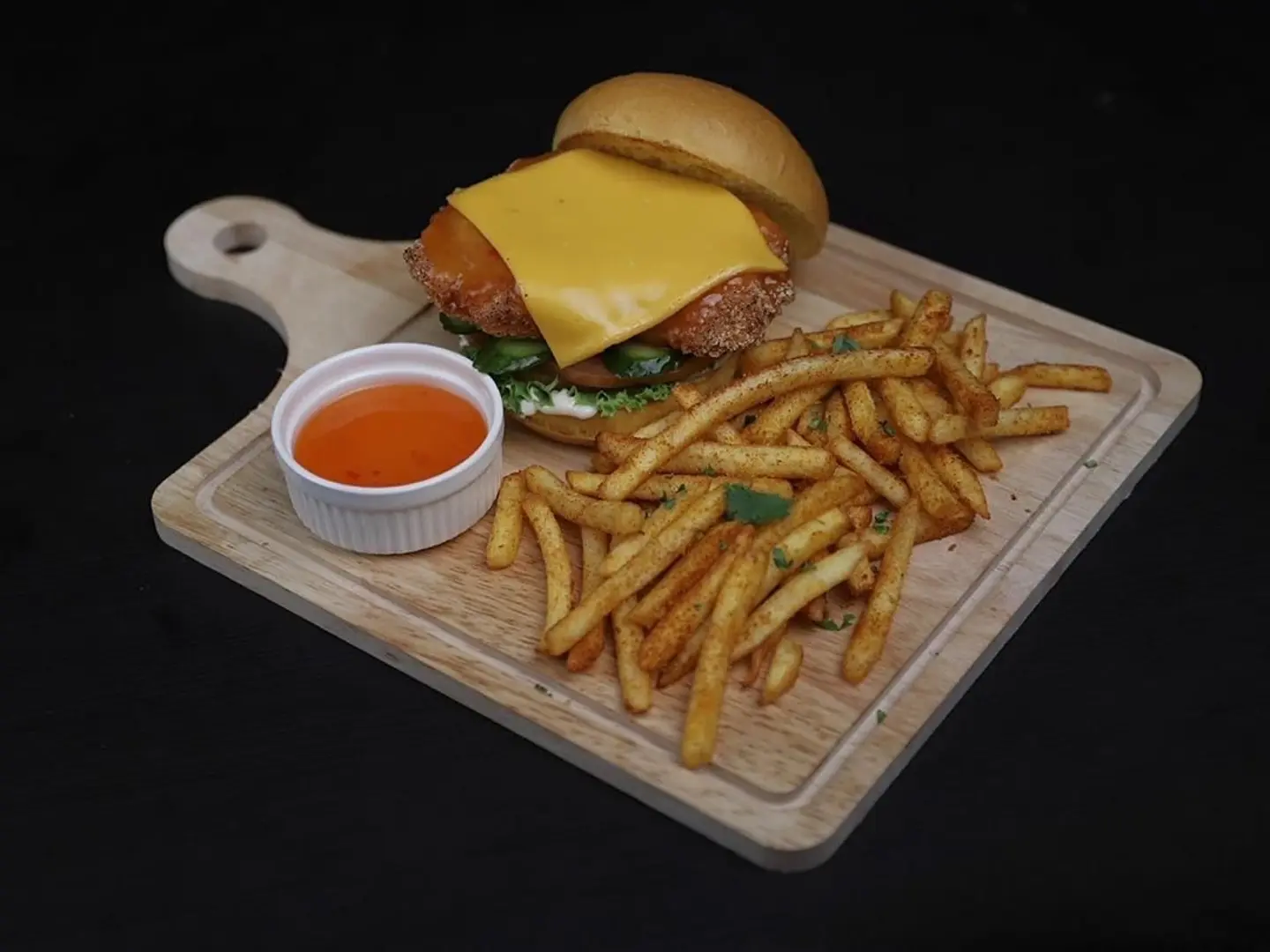 Crispy Asian Chicken Burger
