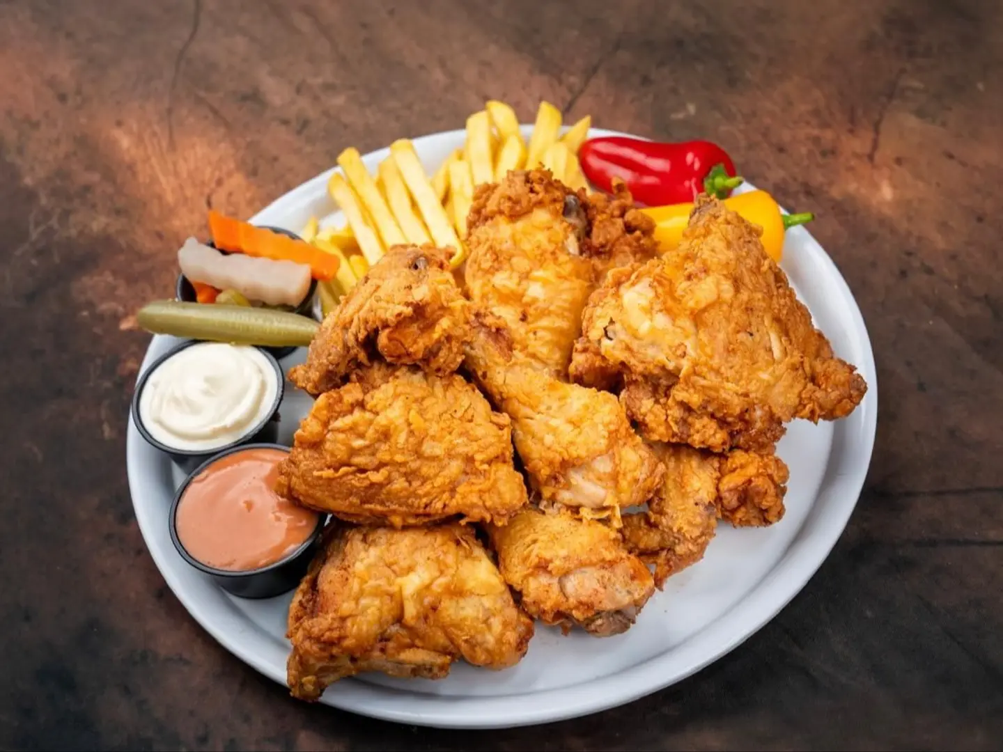 Sharing Broasted Spicy
