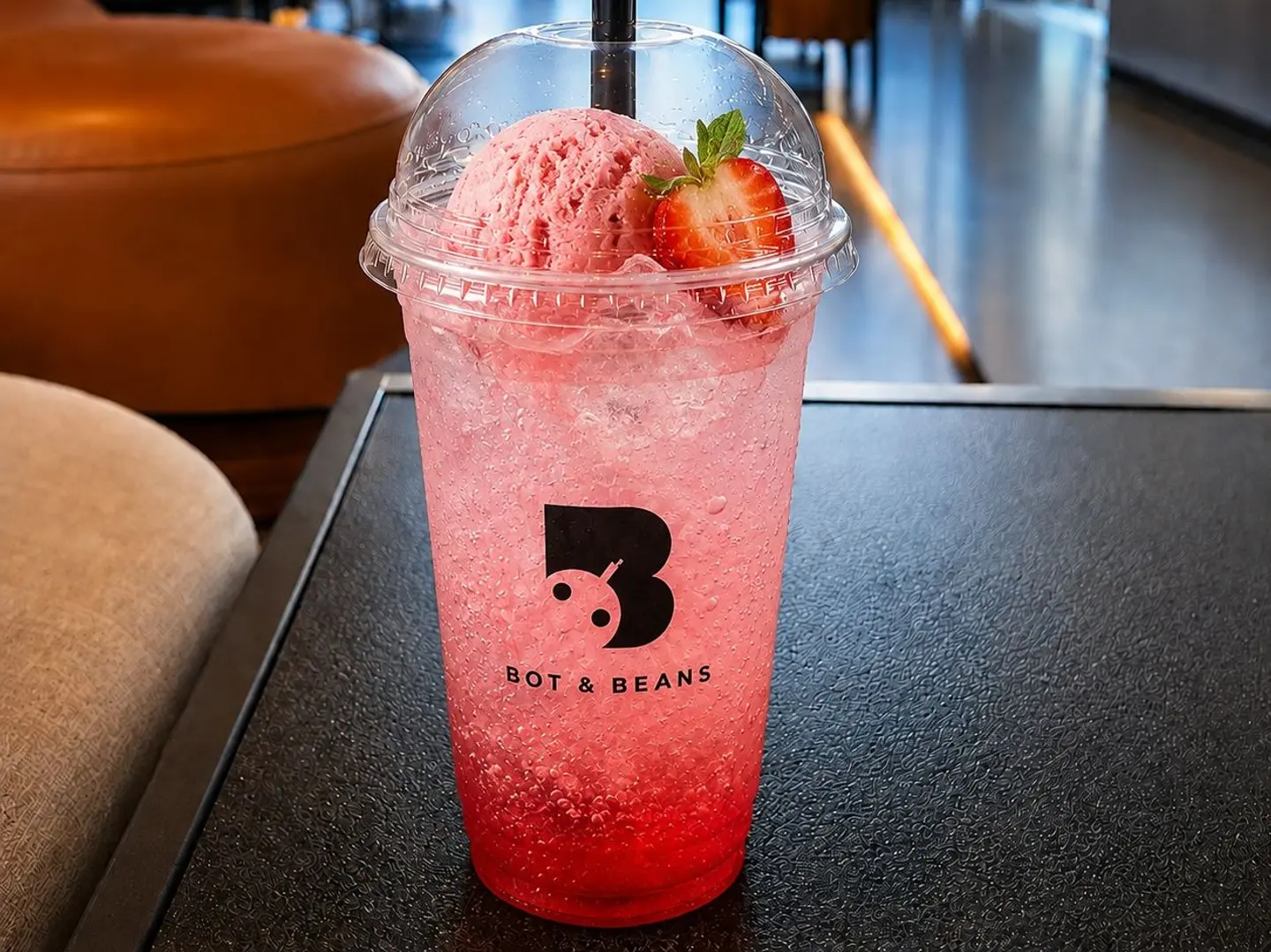 Strawberry Ice Cream Soda