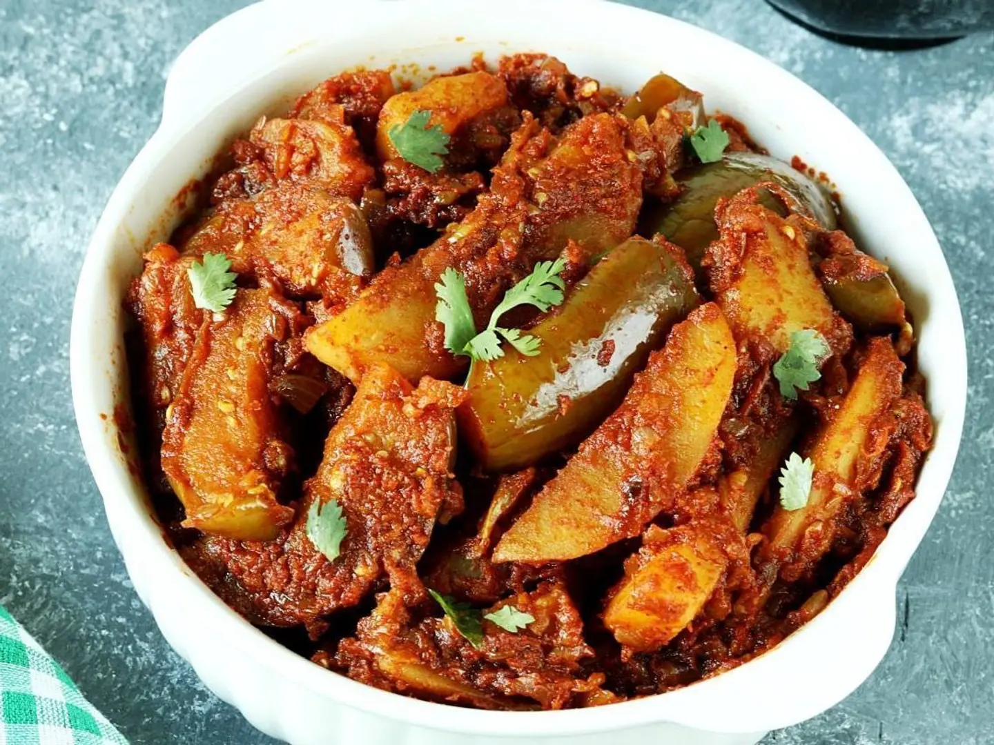 Potato And Eggplant Plate