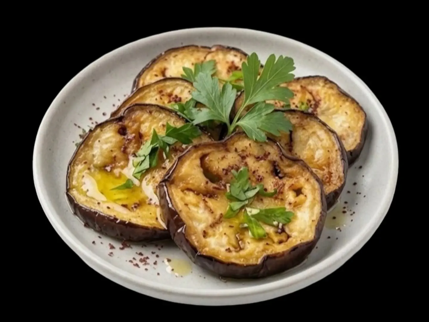 Fried Eggplant Plate