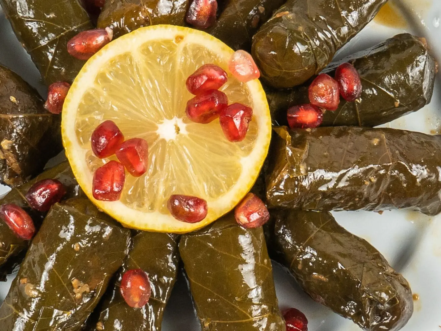 Grape Leaves Plate
