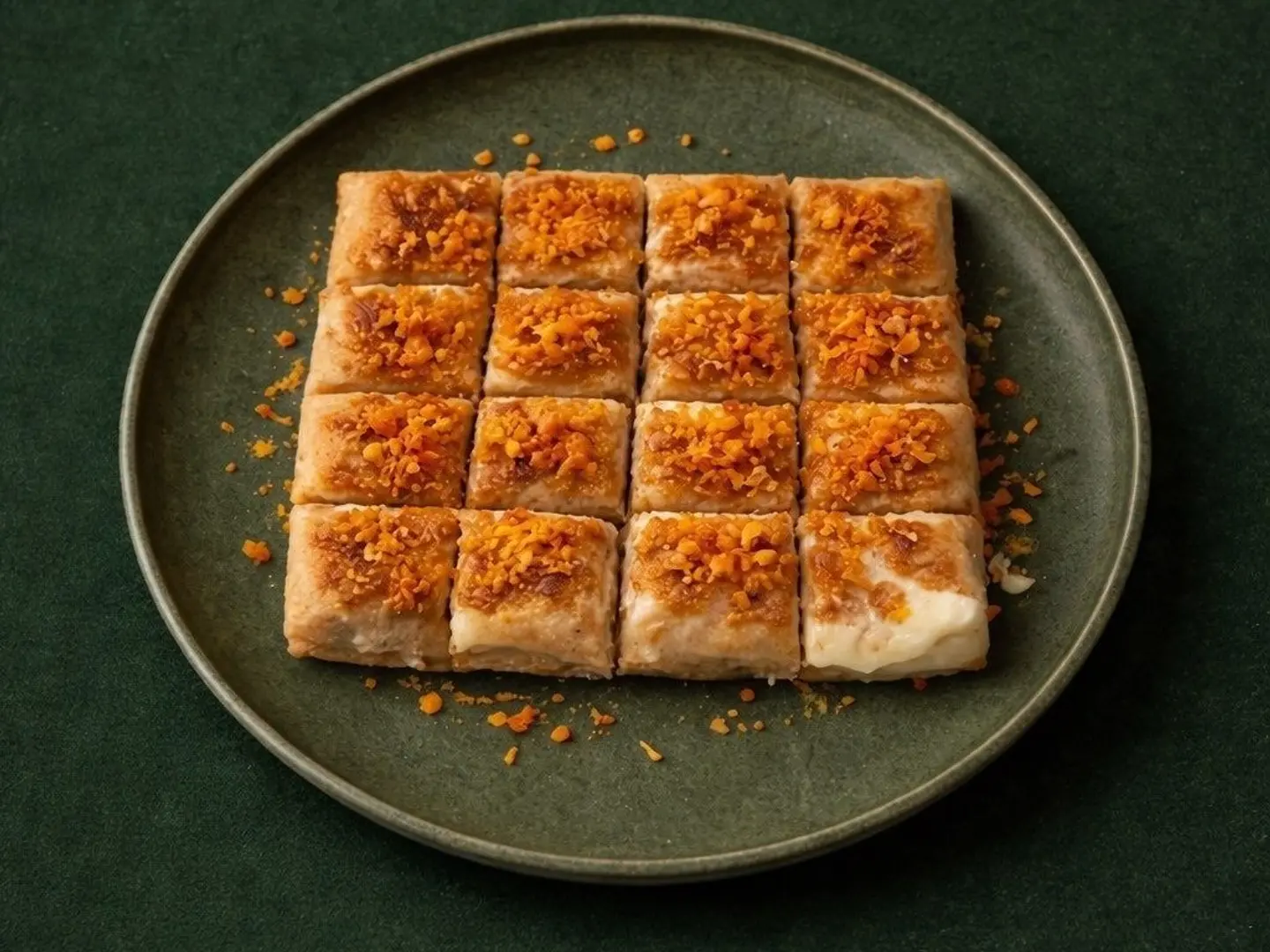 Mutabbaq With Liquid Cheese And Cheddar Cheese