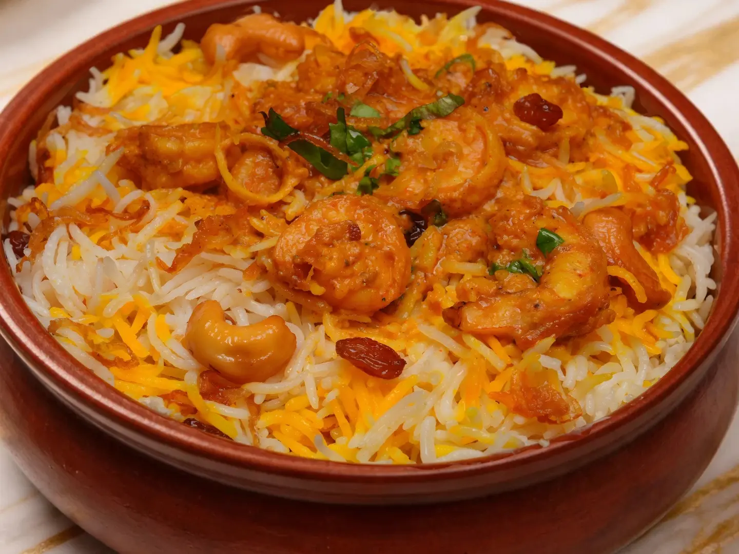 Emperor's Prawn Biryani