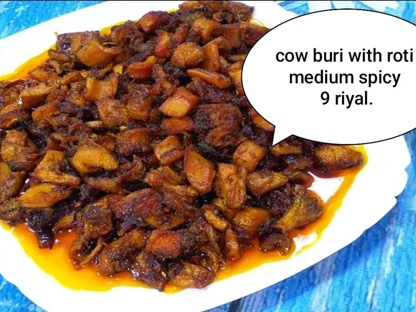 Cow Buri With Roti Medium Spicy