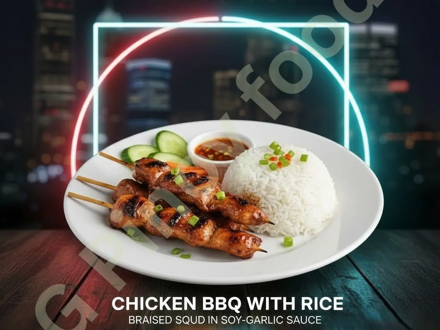 Chicken Bbq With Rice