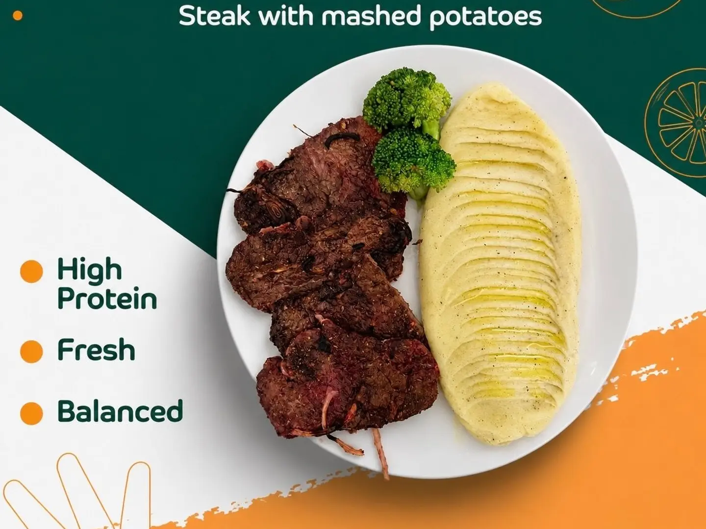 Steak With Mashed Potatoes