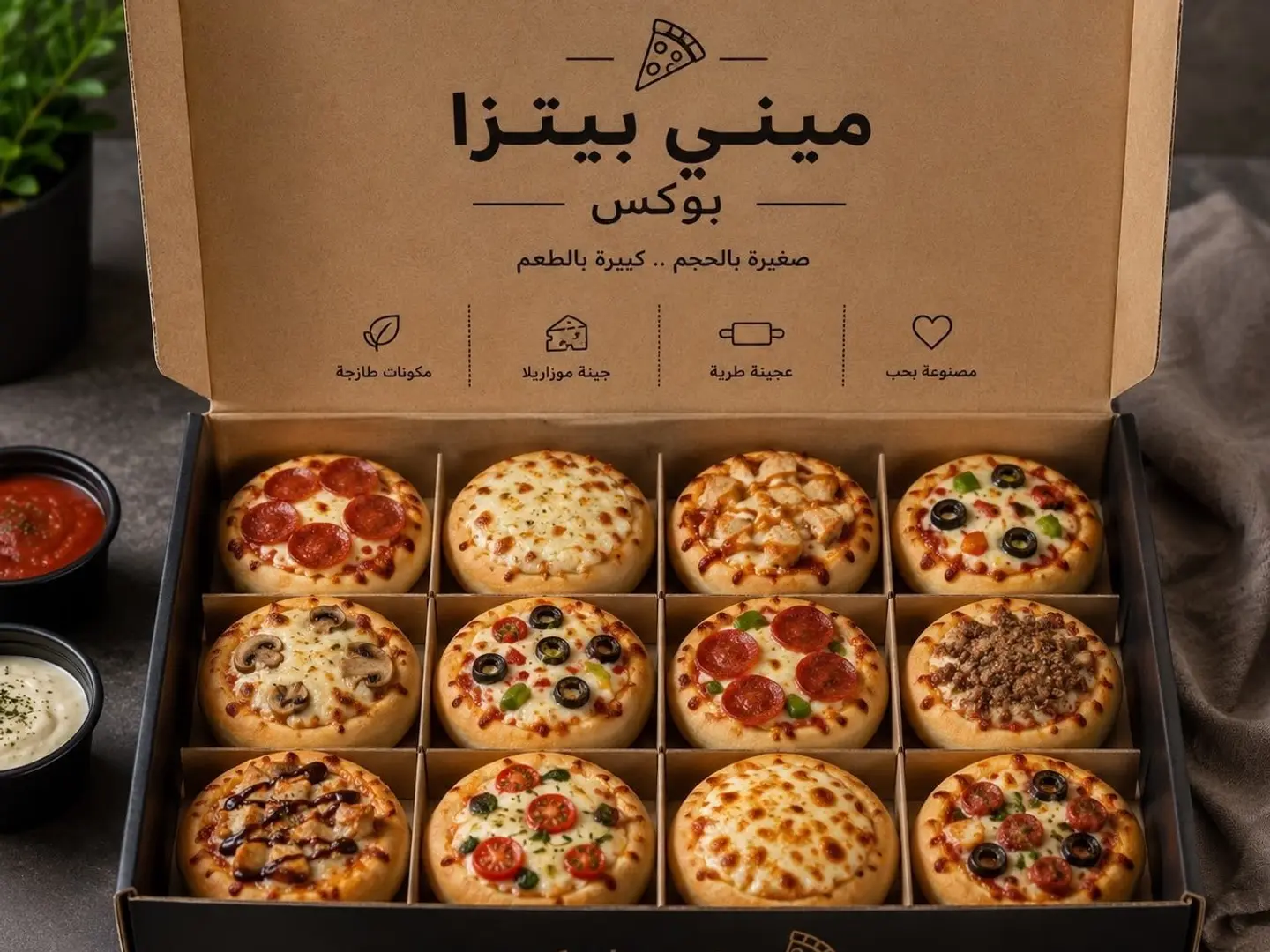 Mini Mixed Pizza Box