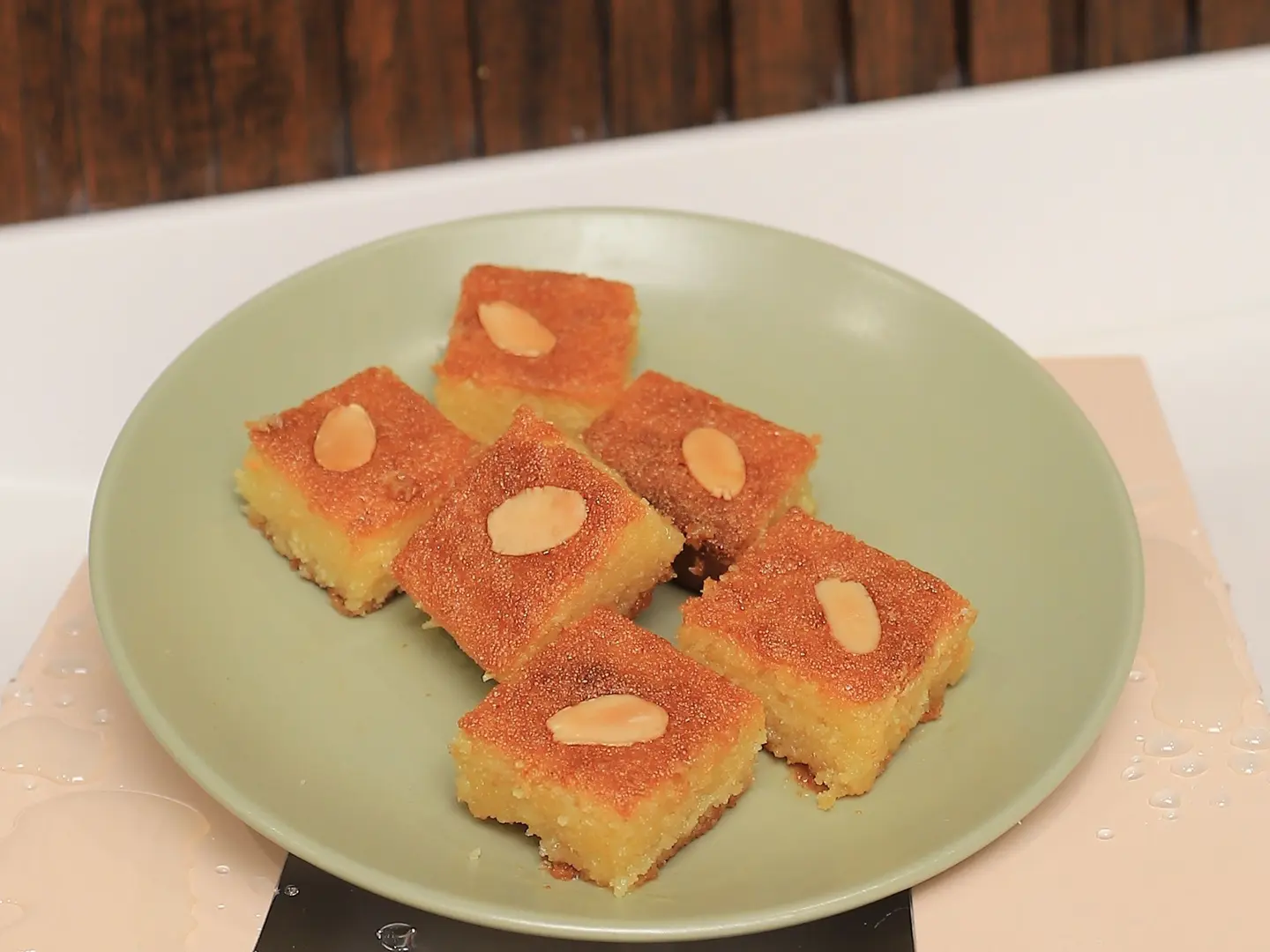 Almond Basbousa