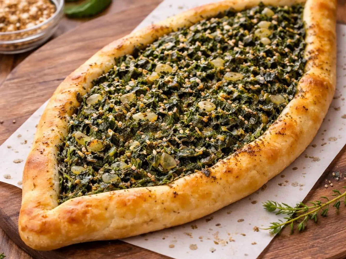 فطيرة سبانخ