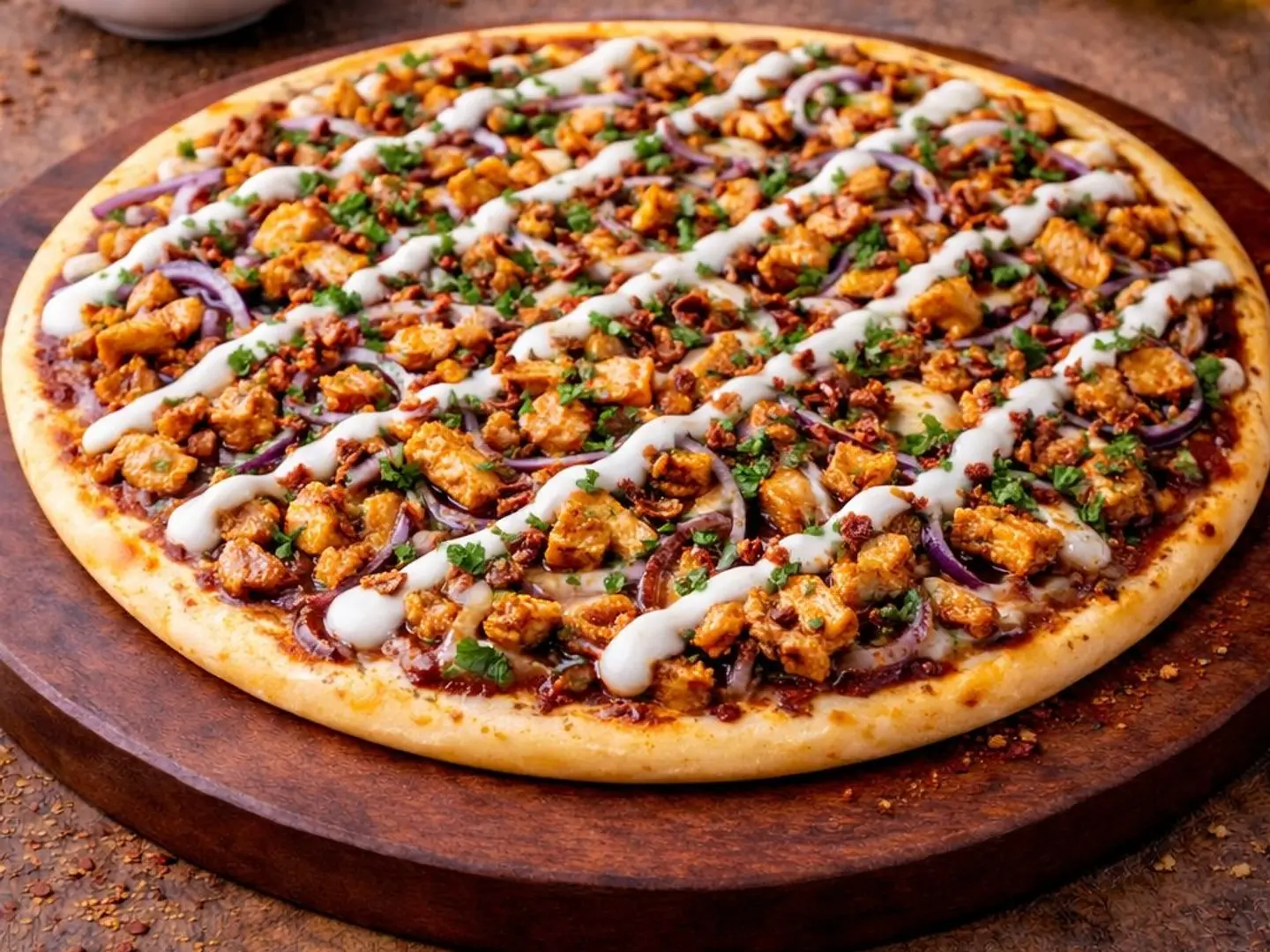 فطيرة دجاج باربيكيو