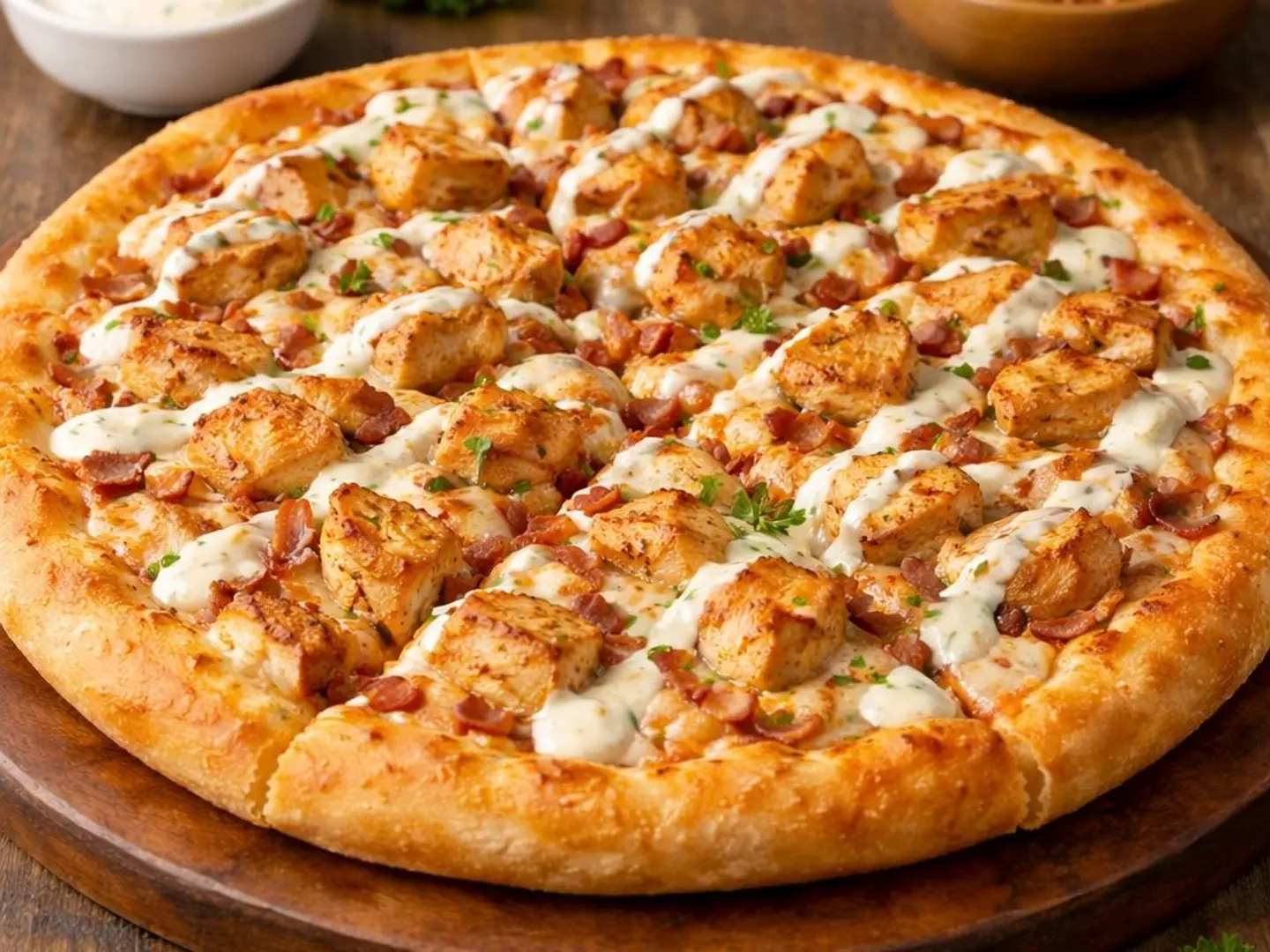 بيتزا دجاج رانش