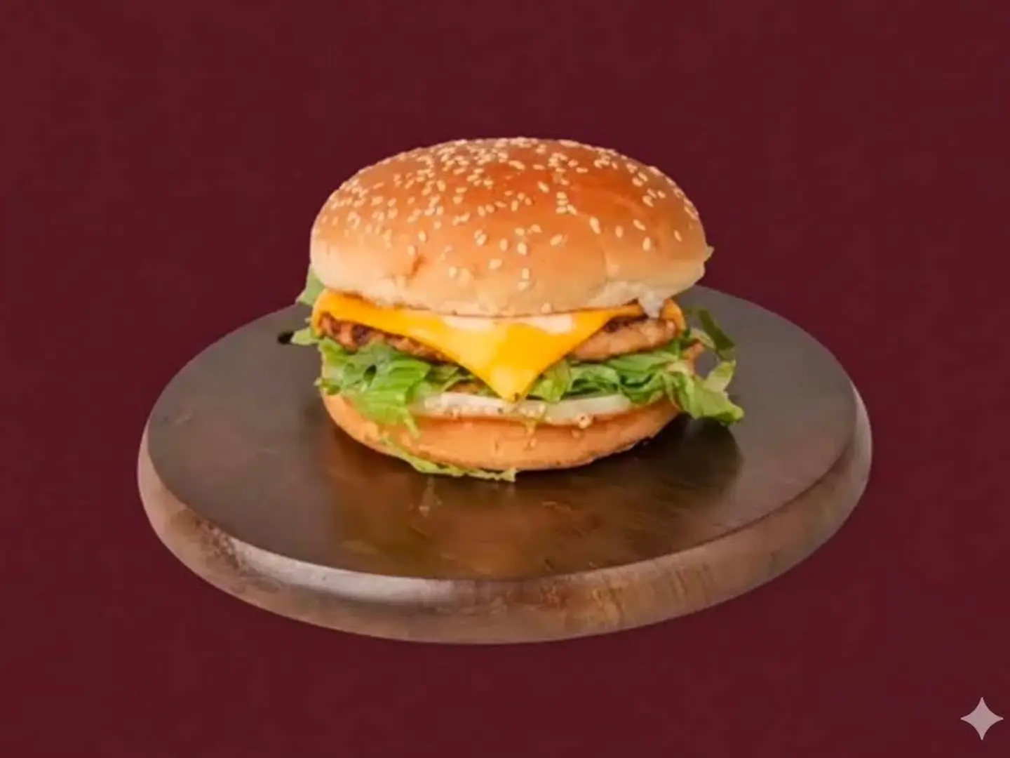 Crunchy Chicken Burger And Meal