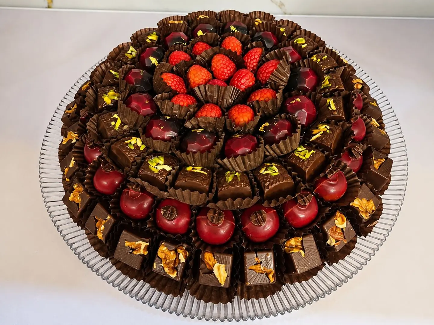 Open Belgian Chocolate Plate