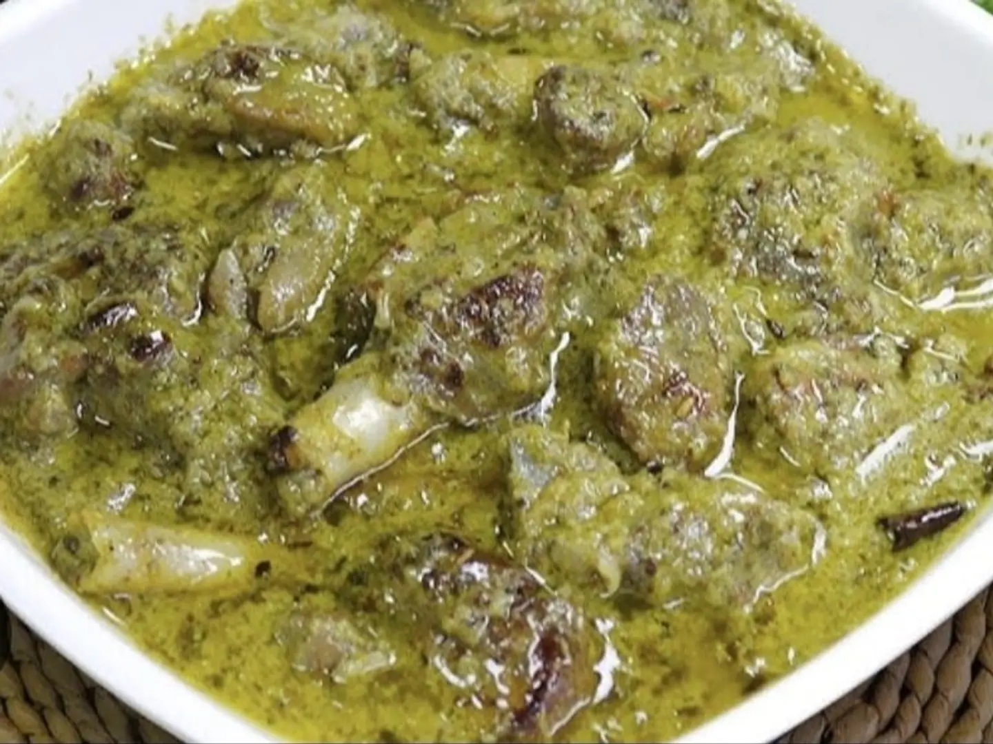 لحم بالخلطة الخضراء