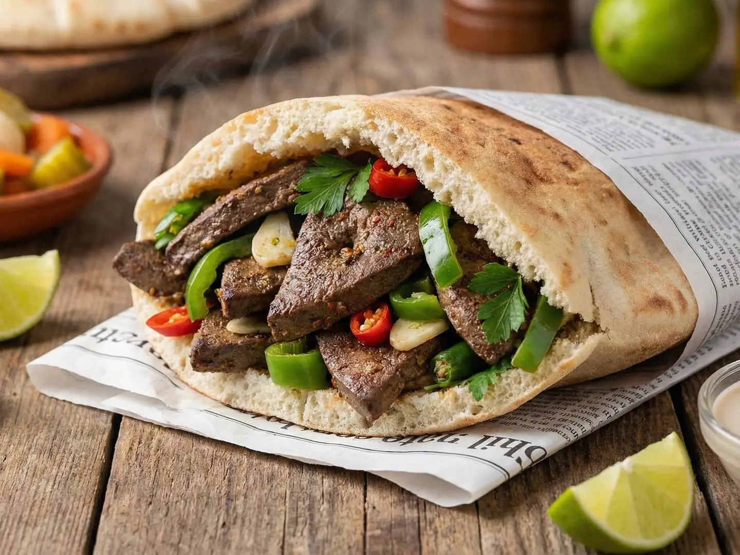 Alexandrian Liver Sandwich