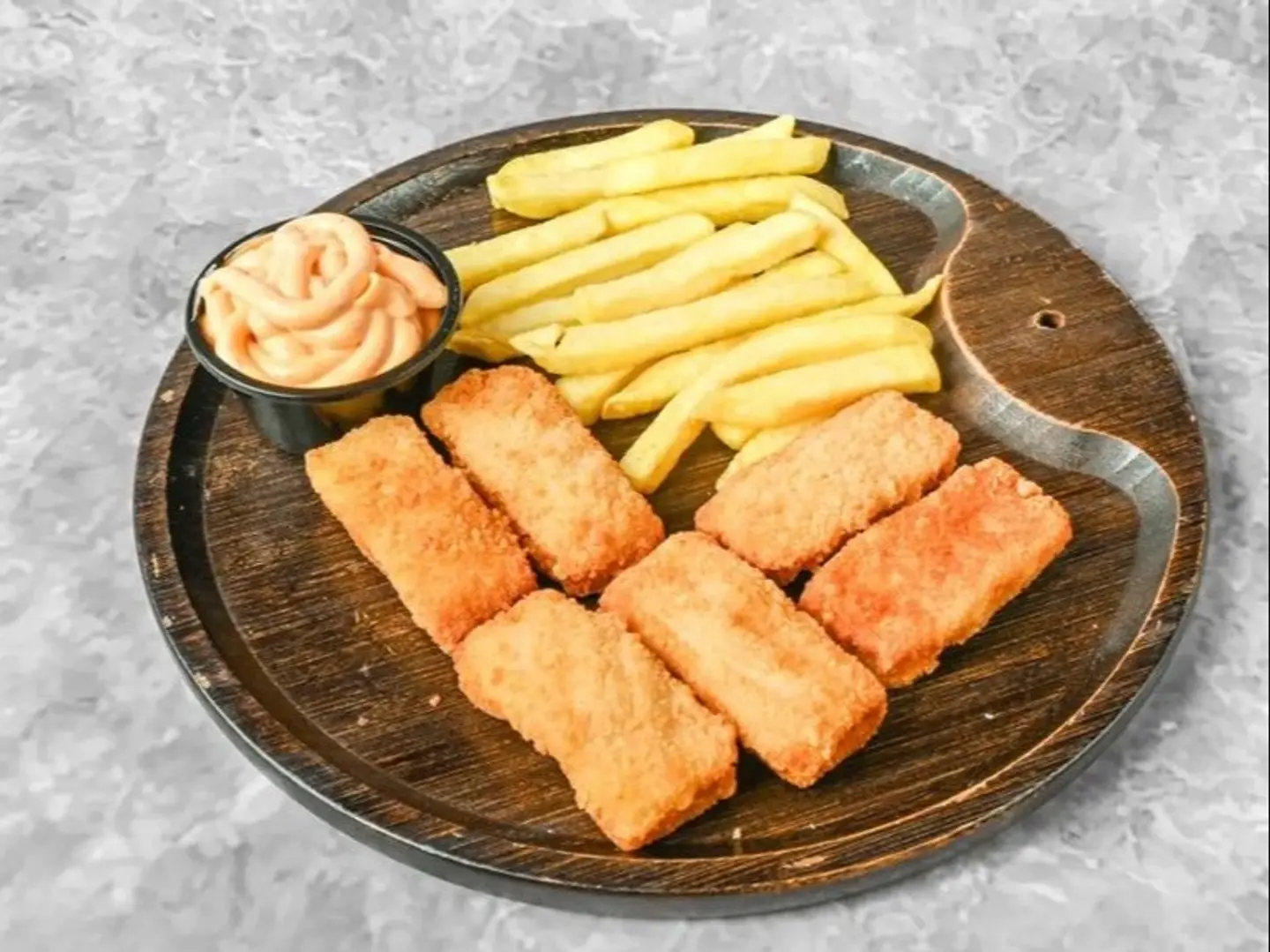 صحن مسحب حراق