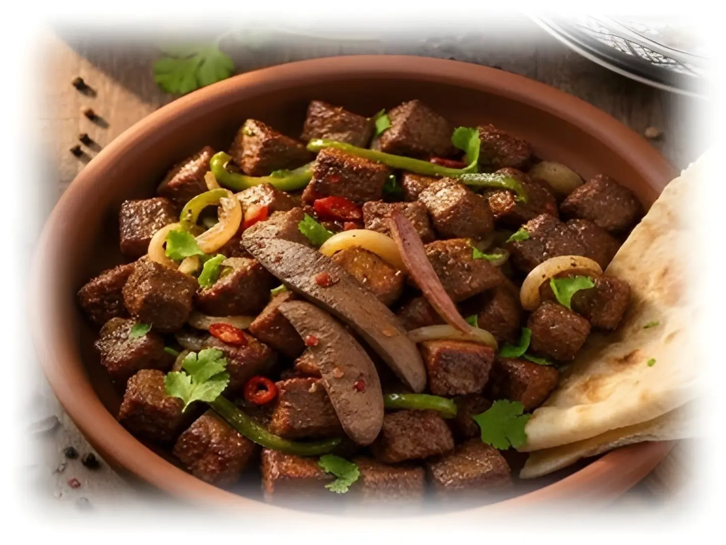 مخلوط كبدة ولحم