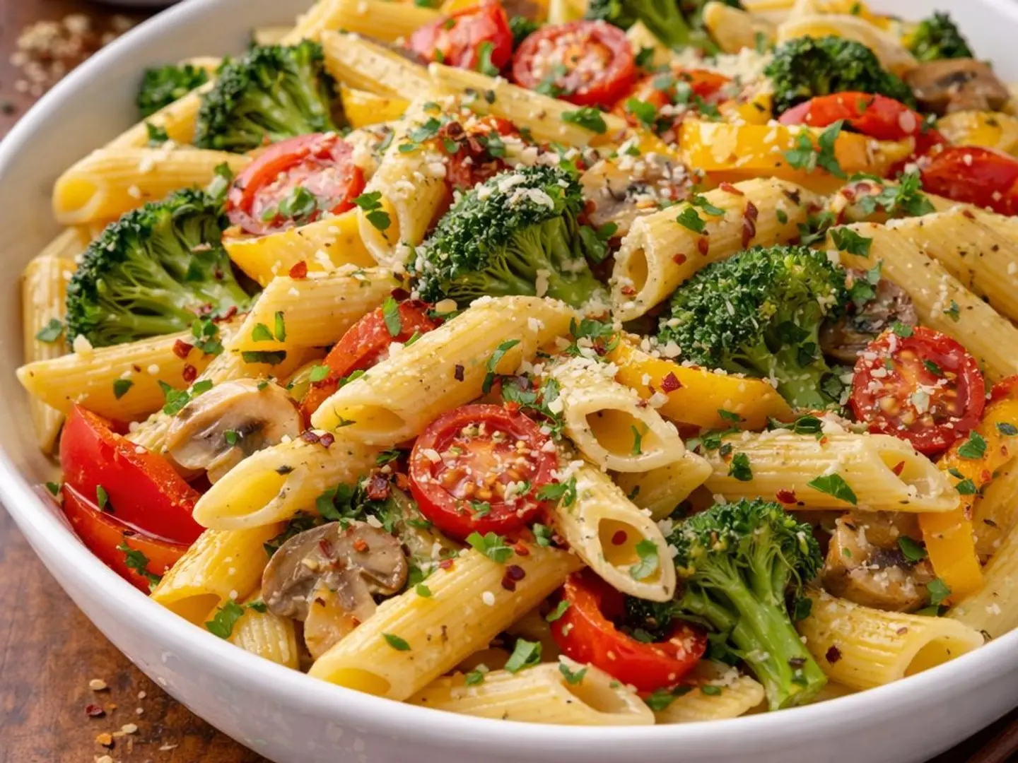 باستا خضروات