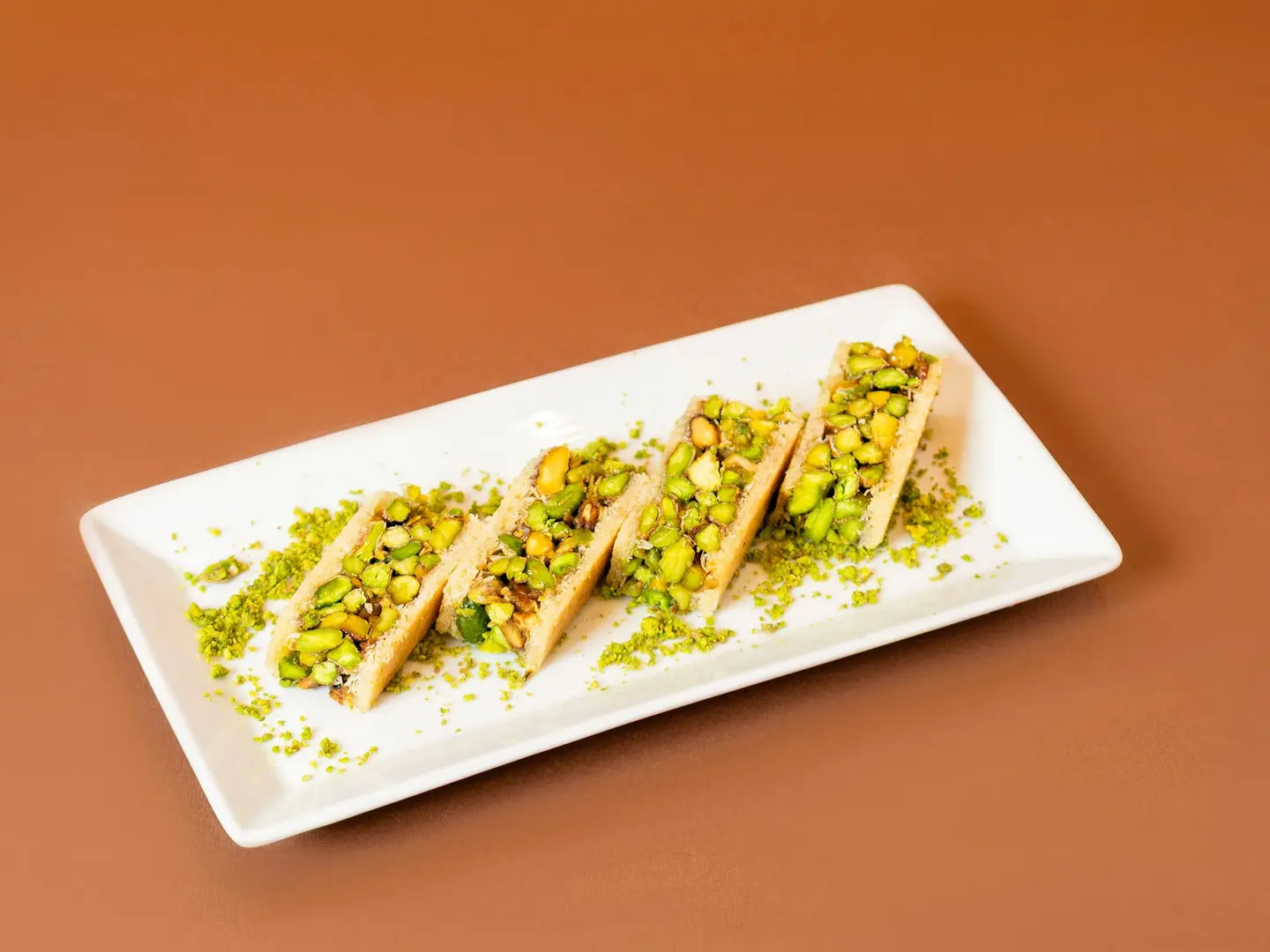 كنافة بلورية بالفستق