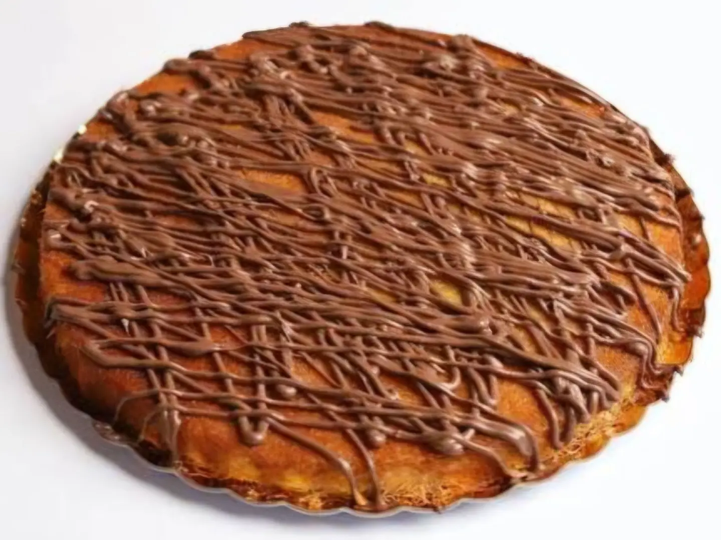 Small Knafeh With Cream Nutella Sauce