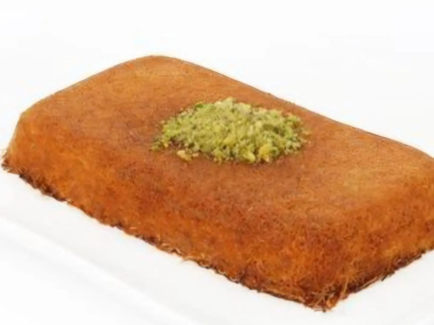 Small Rectangle Kunafa With Cream Nutella Sauce