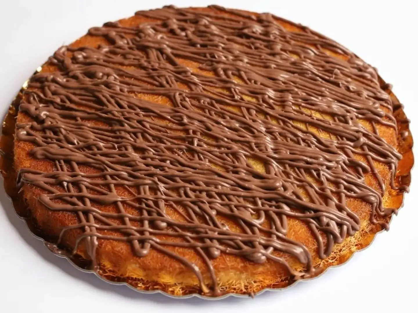 Kunafa With Cream, Nutella Sauce, Large