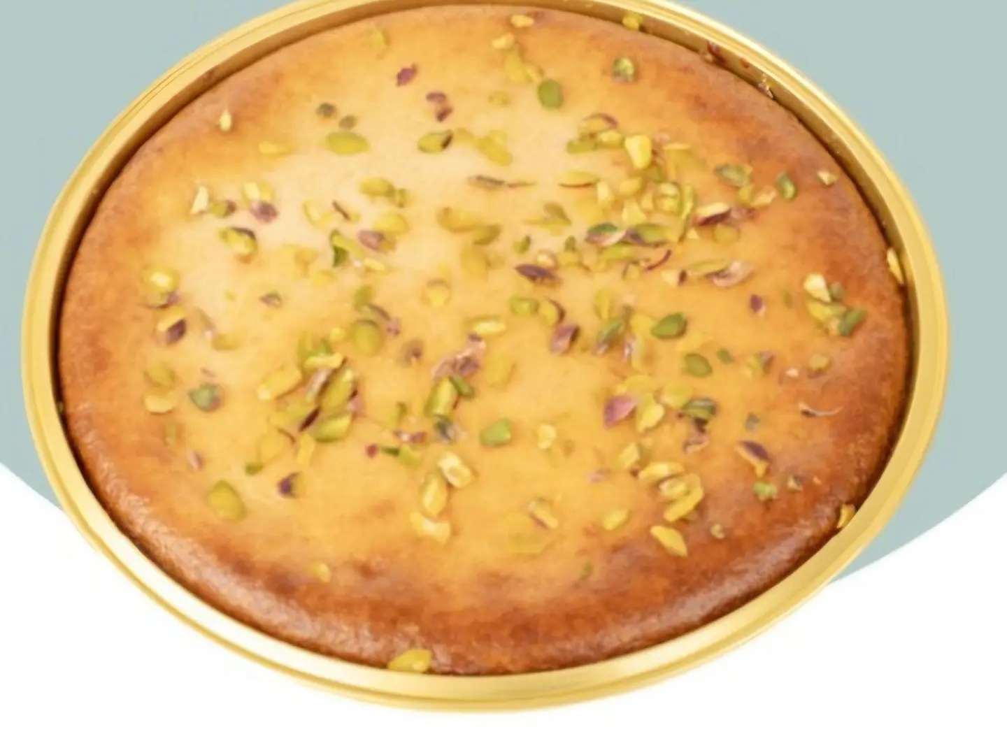 Basbousa With Cream Toasted Milk Caramel