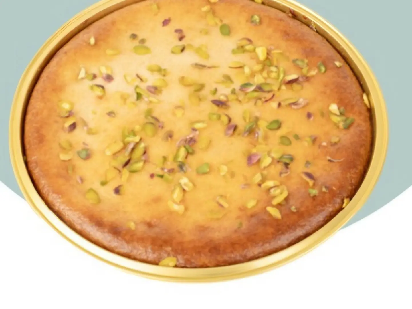 Basbousa With Cream And Cinnamon Rolls