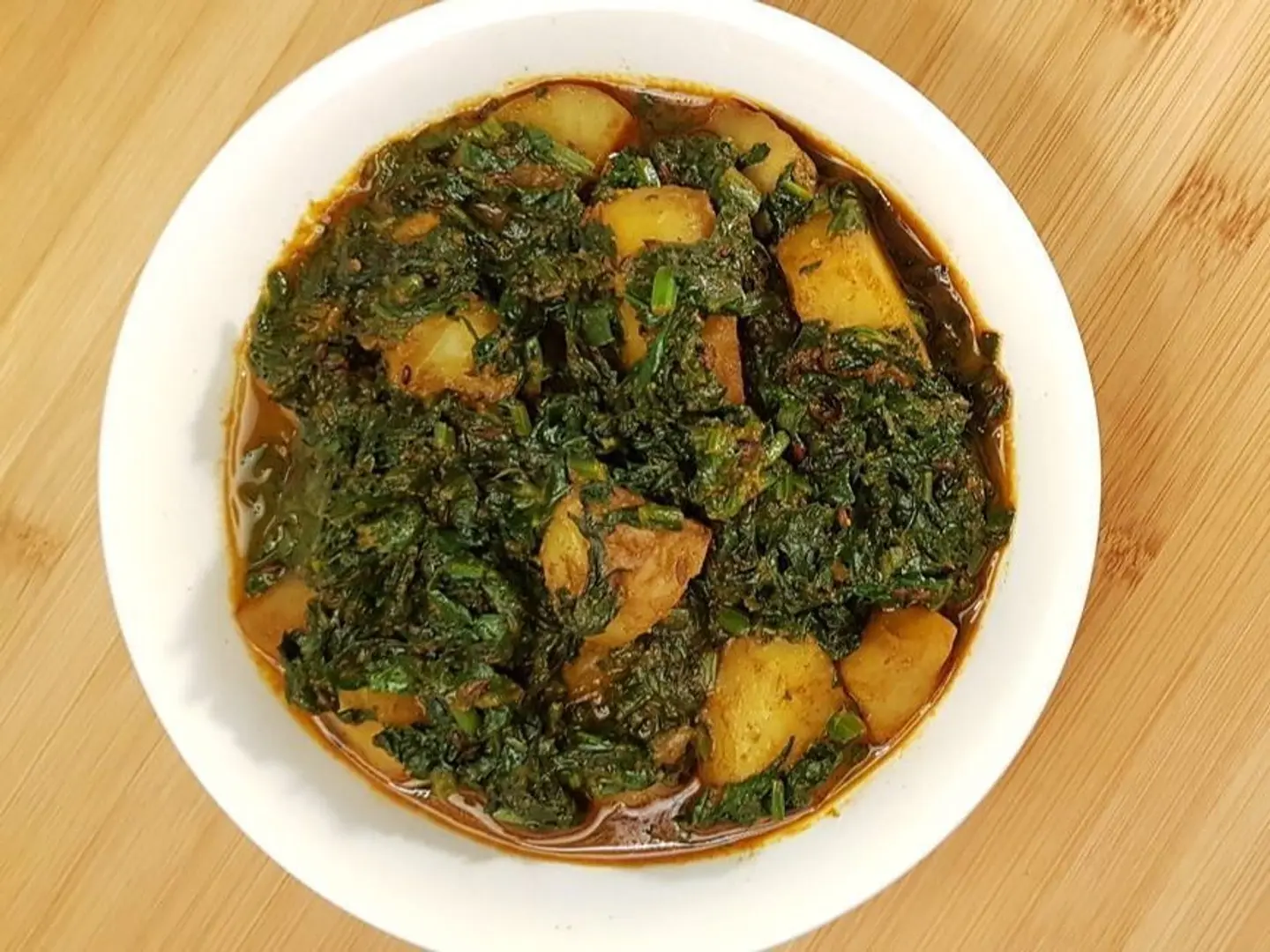 Potato Spinach