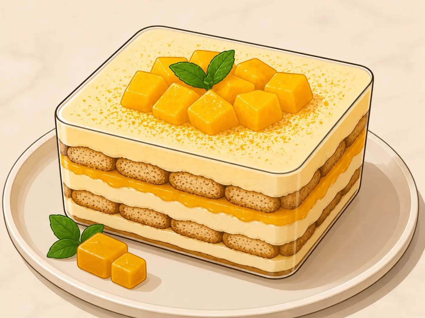 Mango Tiramisu