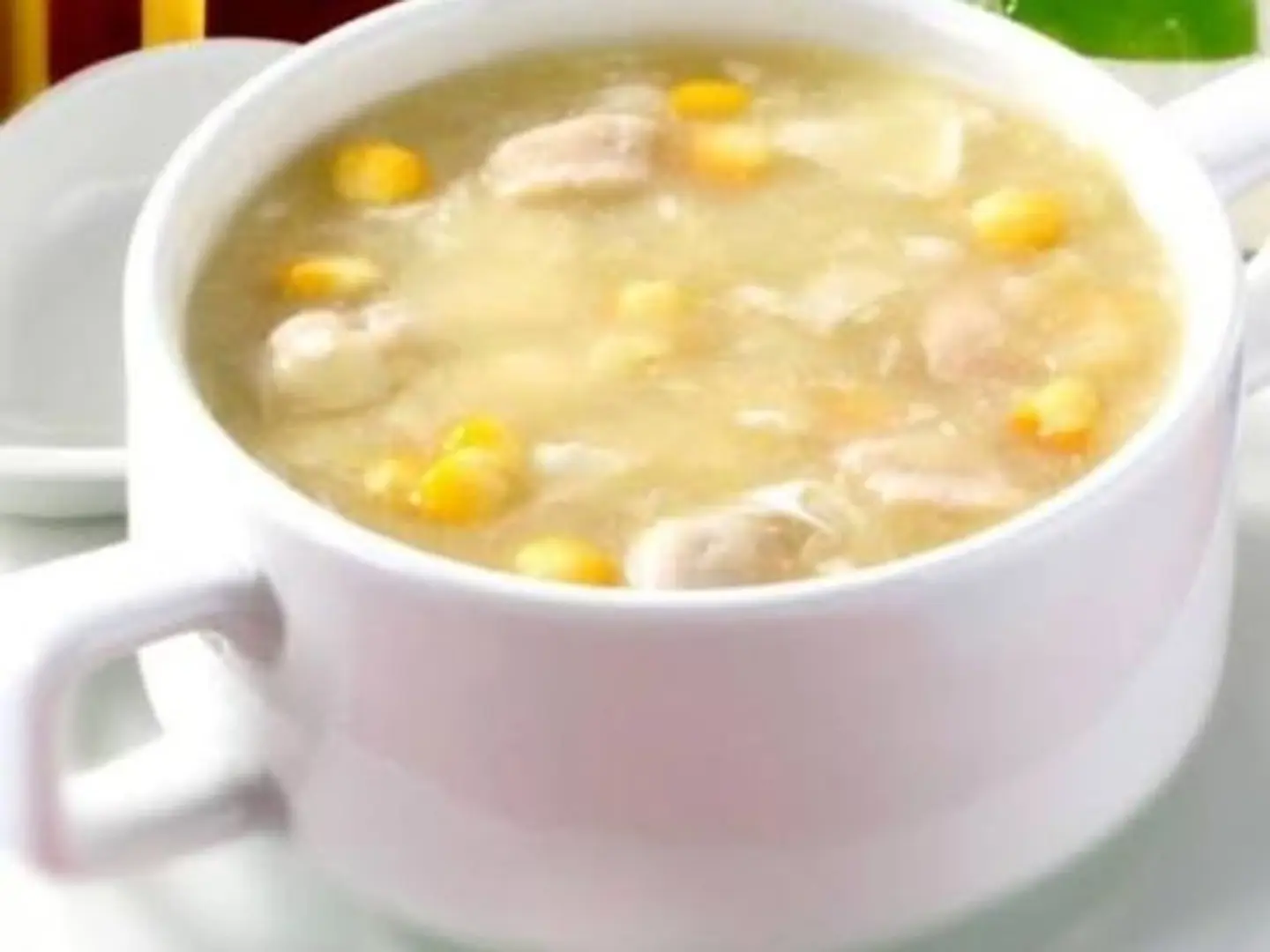 شوربة دجاج بالذرة
