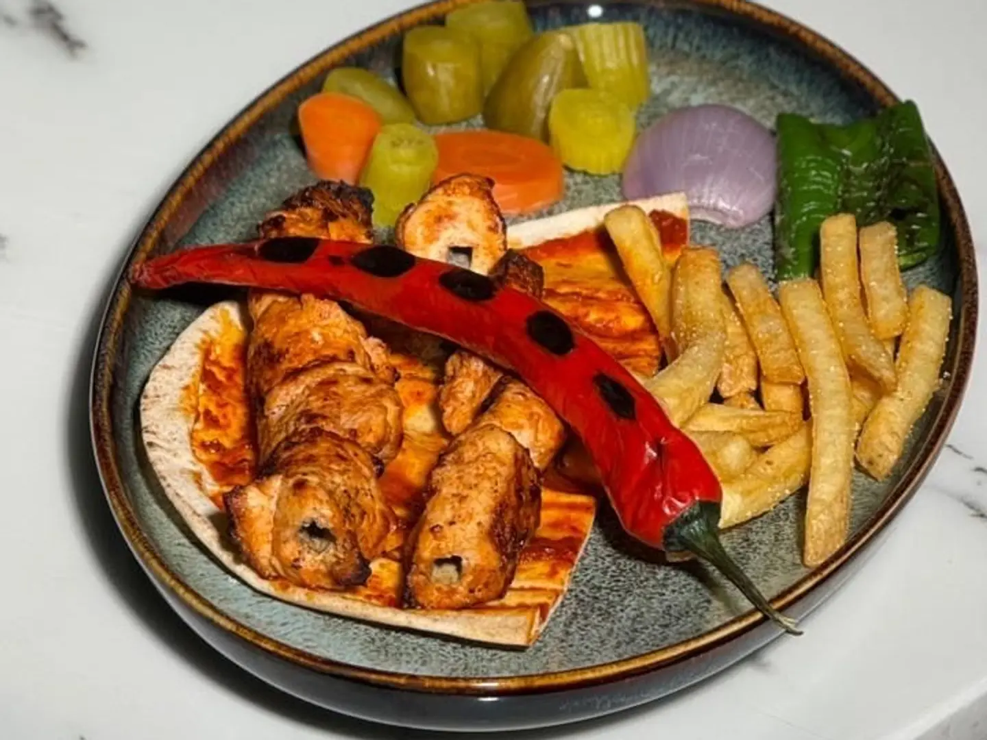 أوصال دجاج 3 أسياخ