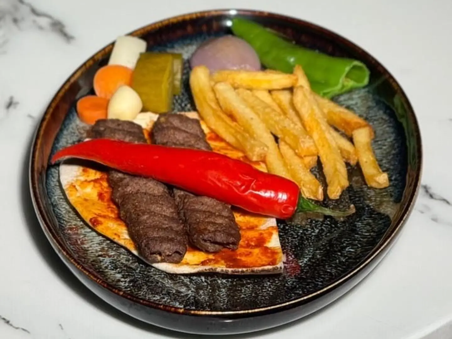 كباب لحم 3 أسياخ