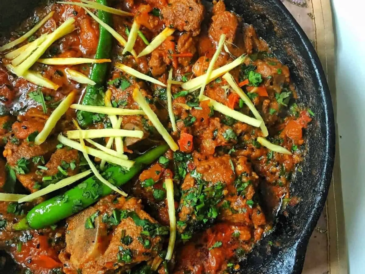 كراهي لحم ضأن ہاف