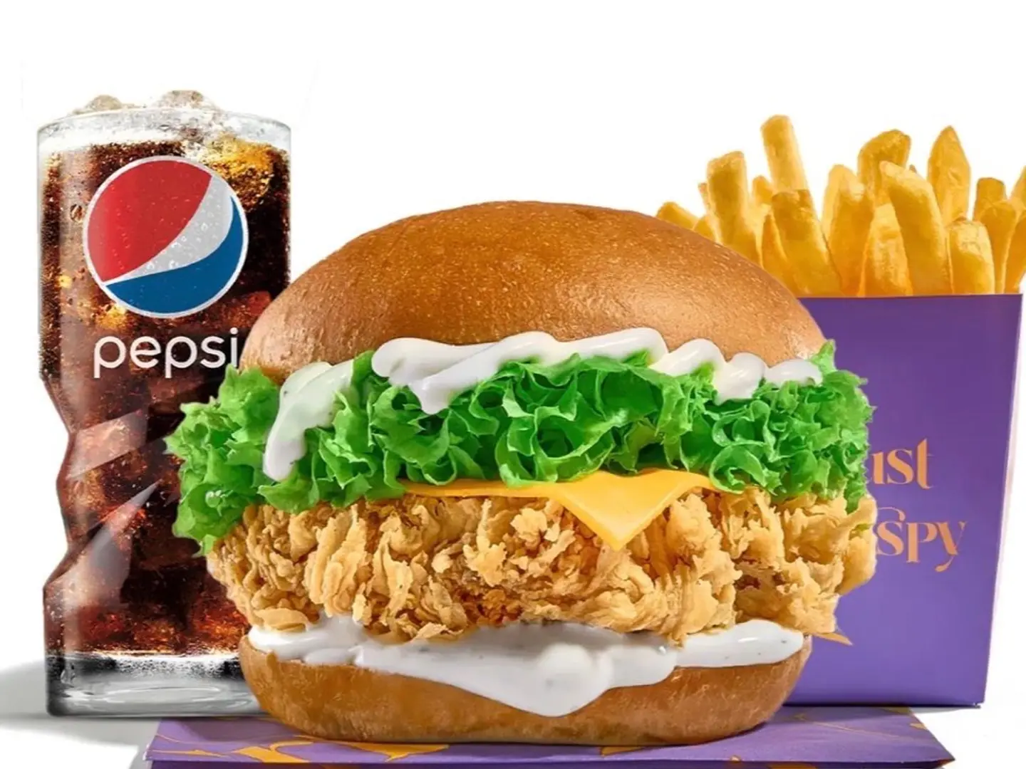Crispy Ranch Burger Meal