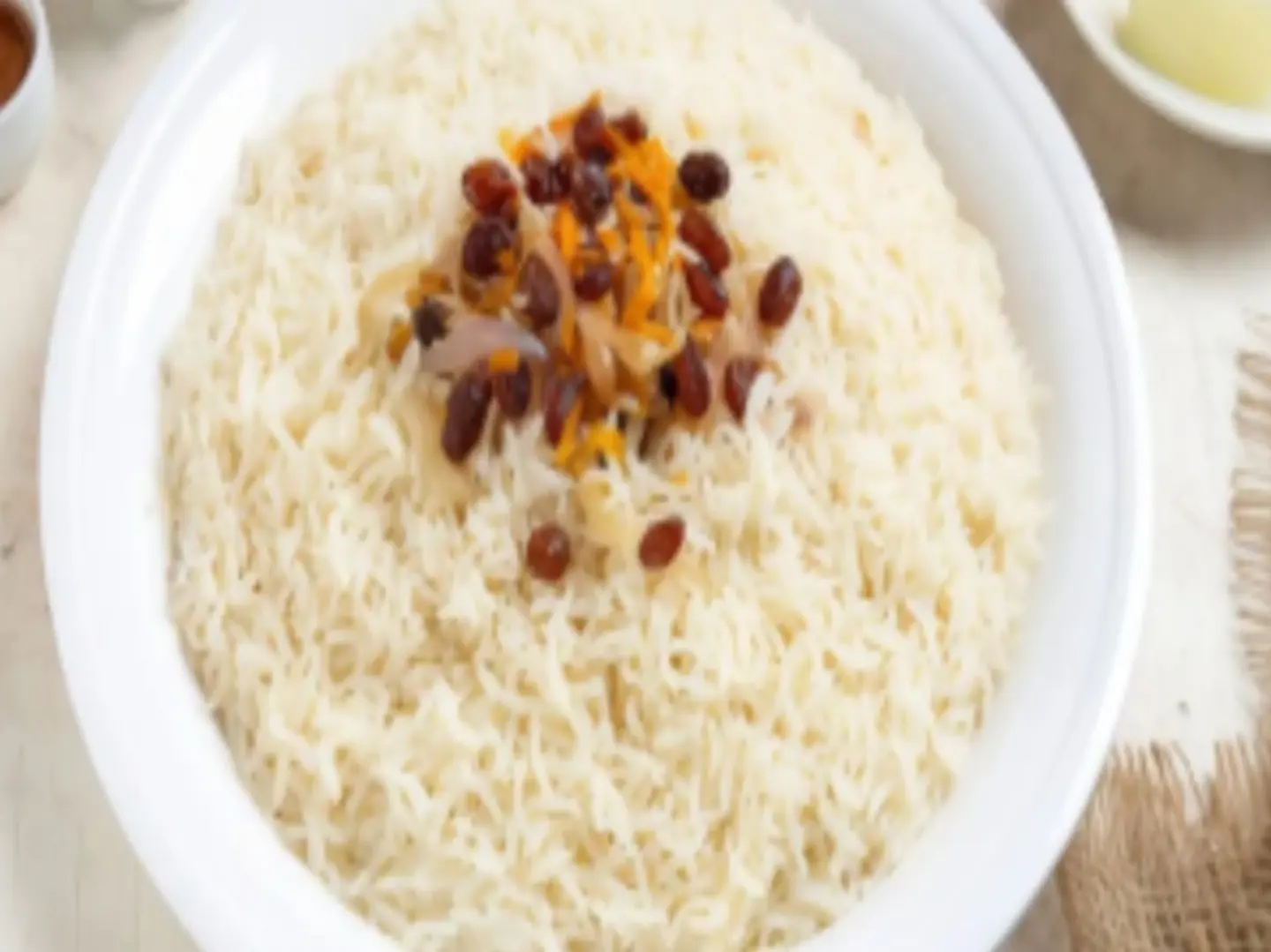 أرز بخاري أبيض