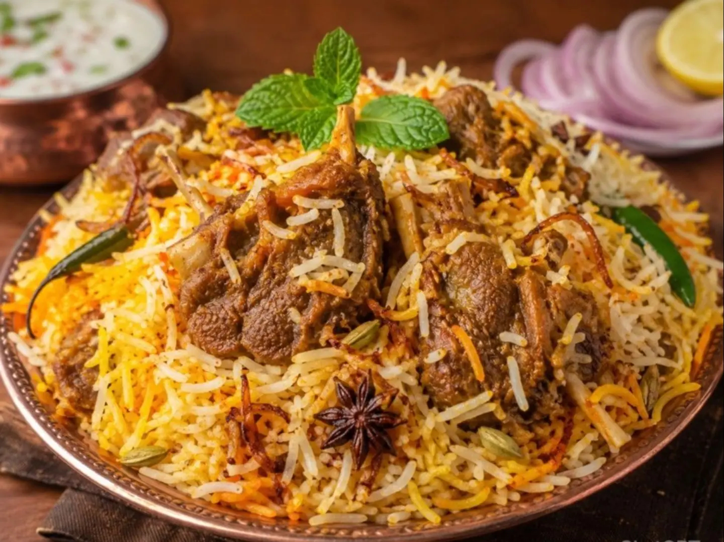 برياني لحم ضأن