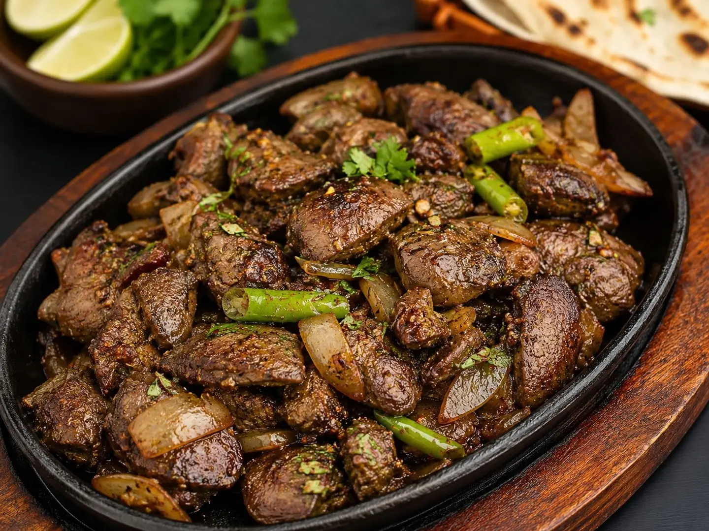 مقبلات ساخنة كبدة مقلية