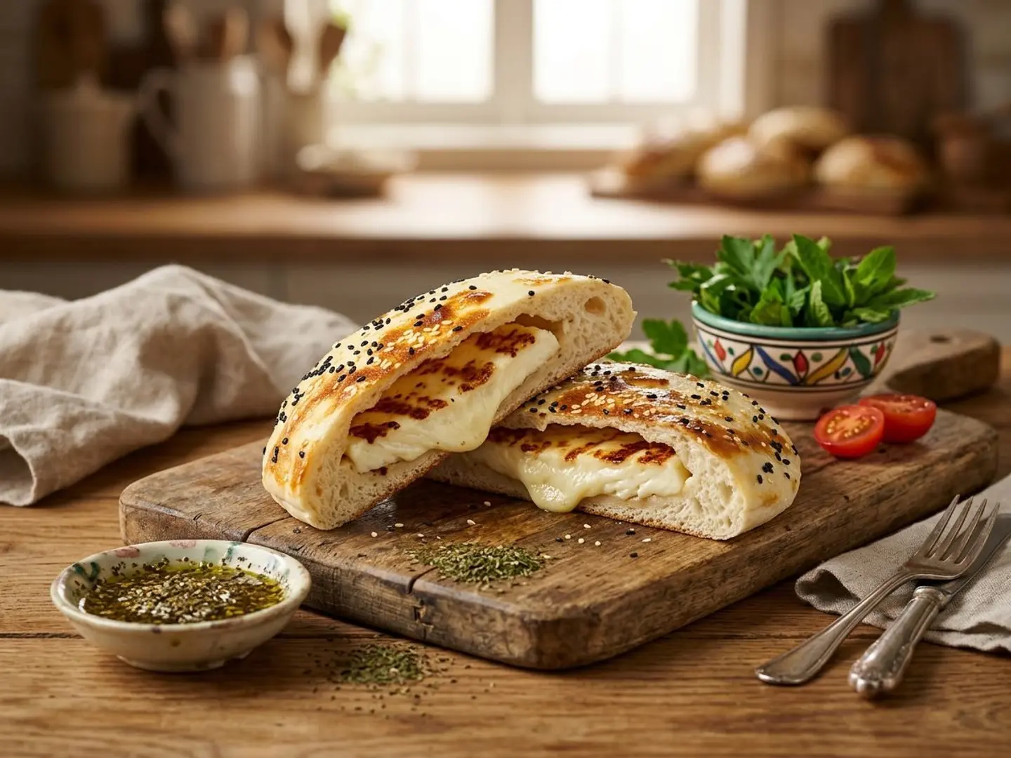 Halloumi & Pesto