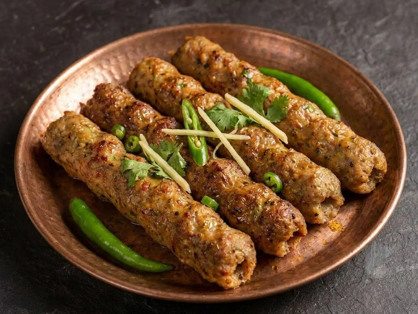 Chicken Seekh Kabab 4 Pcs