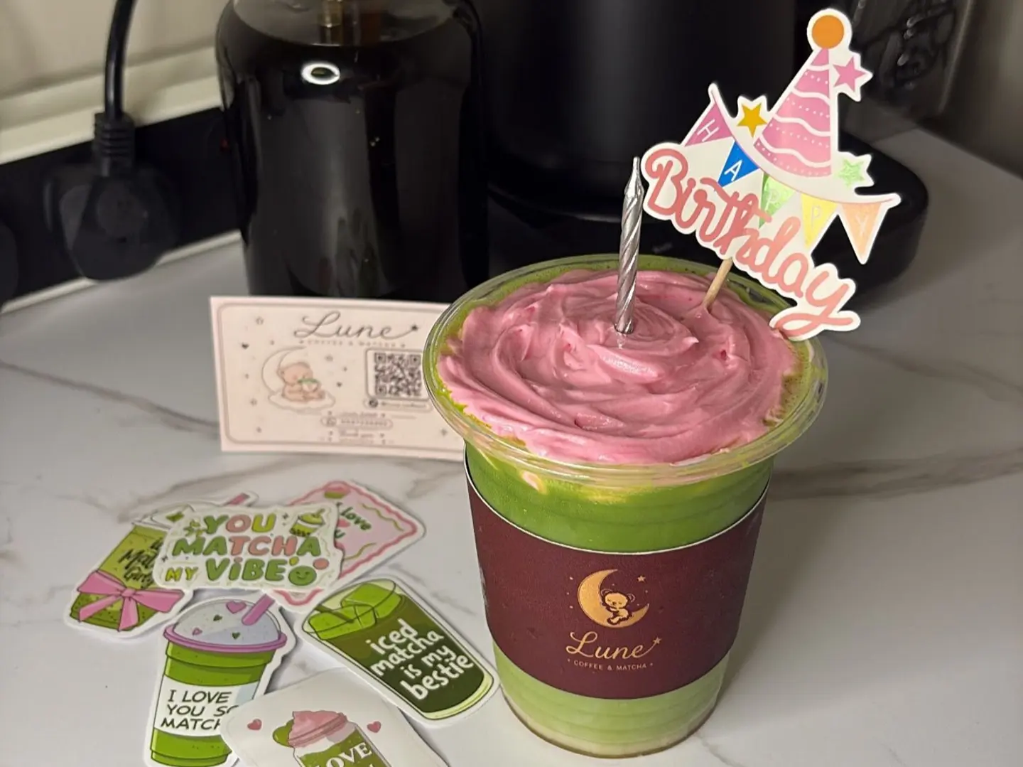 Birthday Matcha Latte
