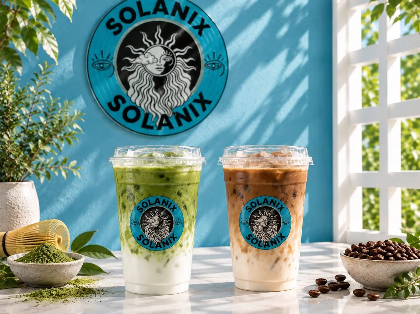 Matcha Latte & Spanish Latte