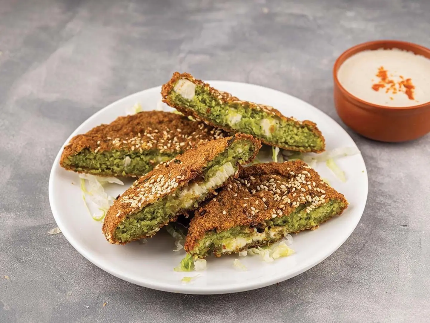 Cheese Stuffed Falafel