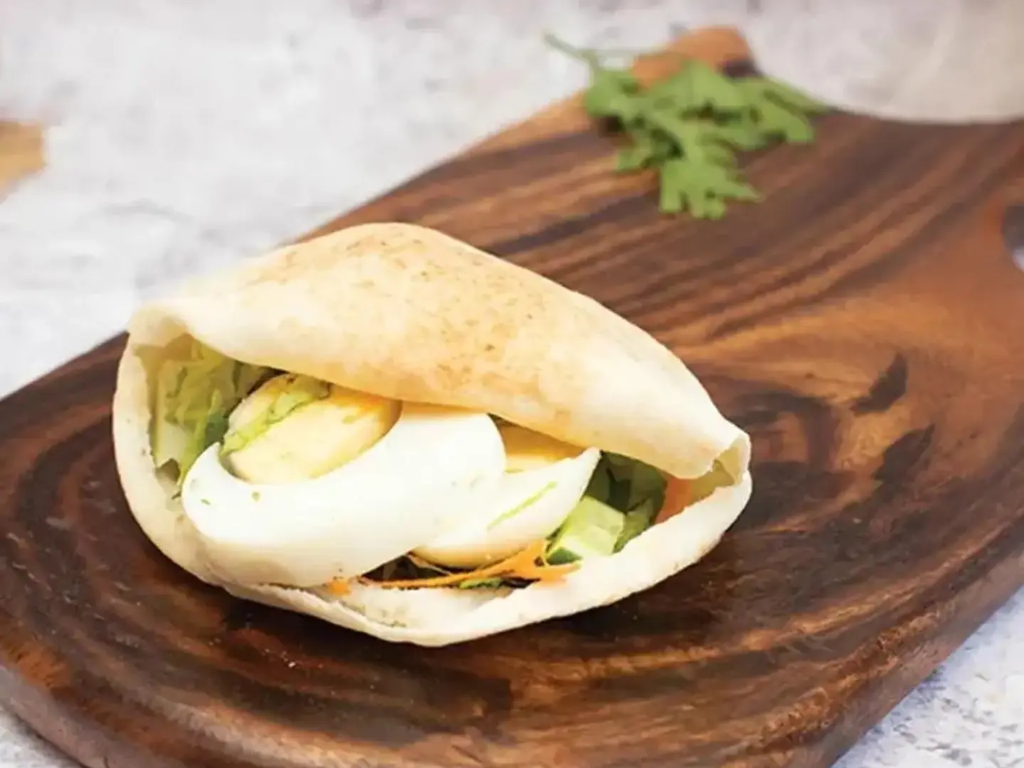 Boiled Egg And Cheese Sandwich