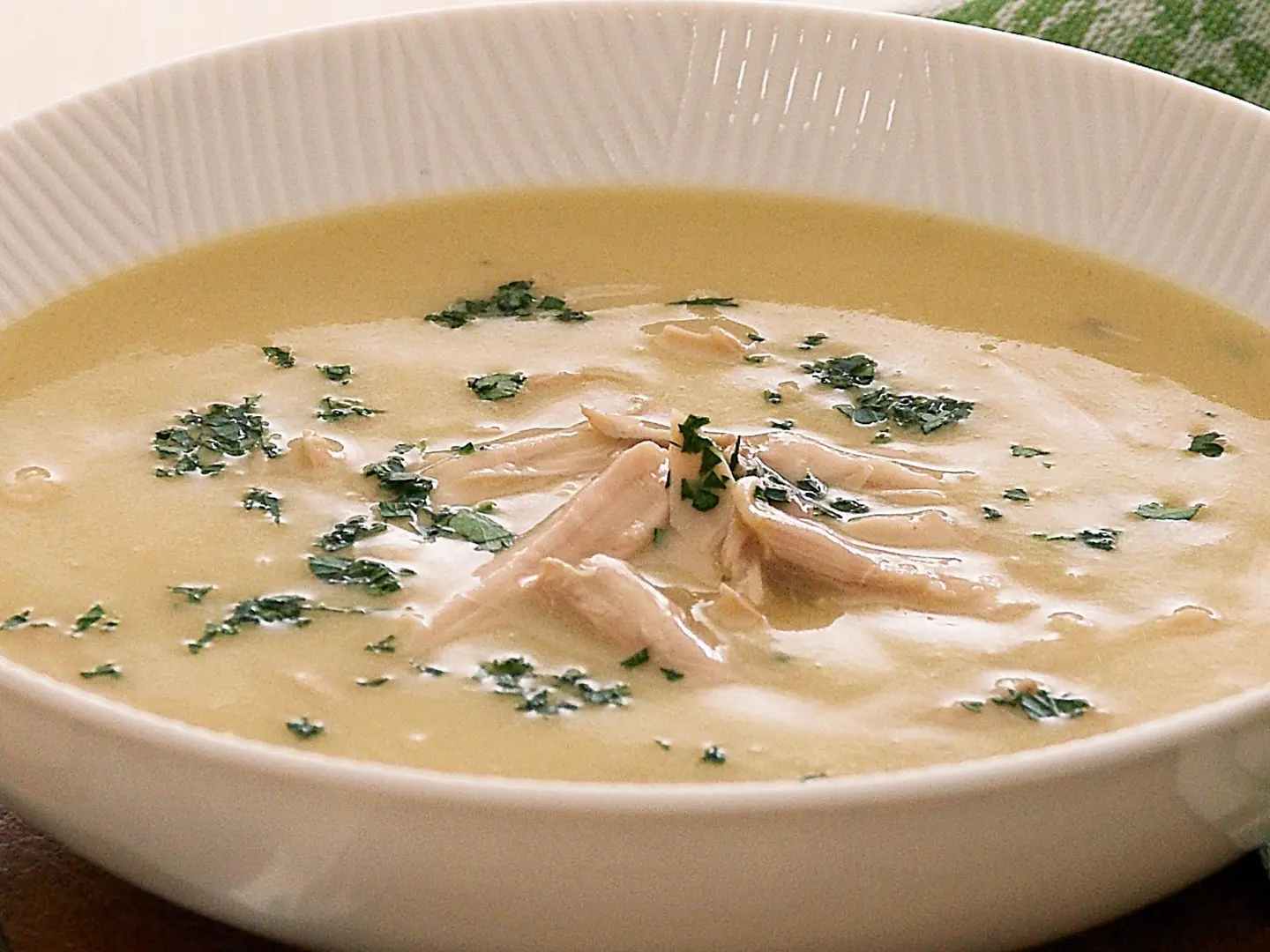 شوربة كريمة الدجاج