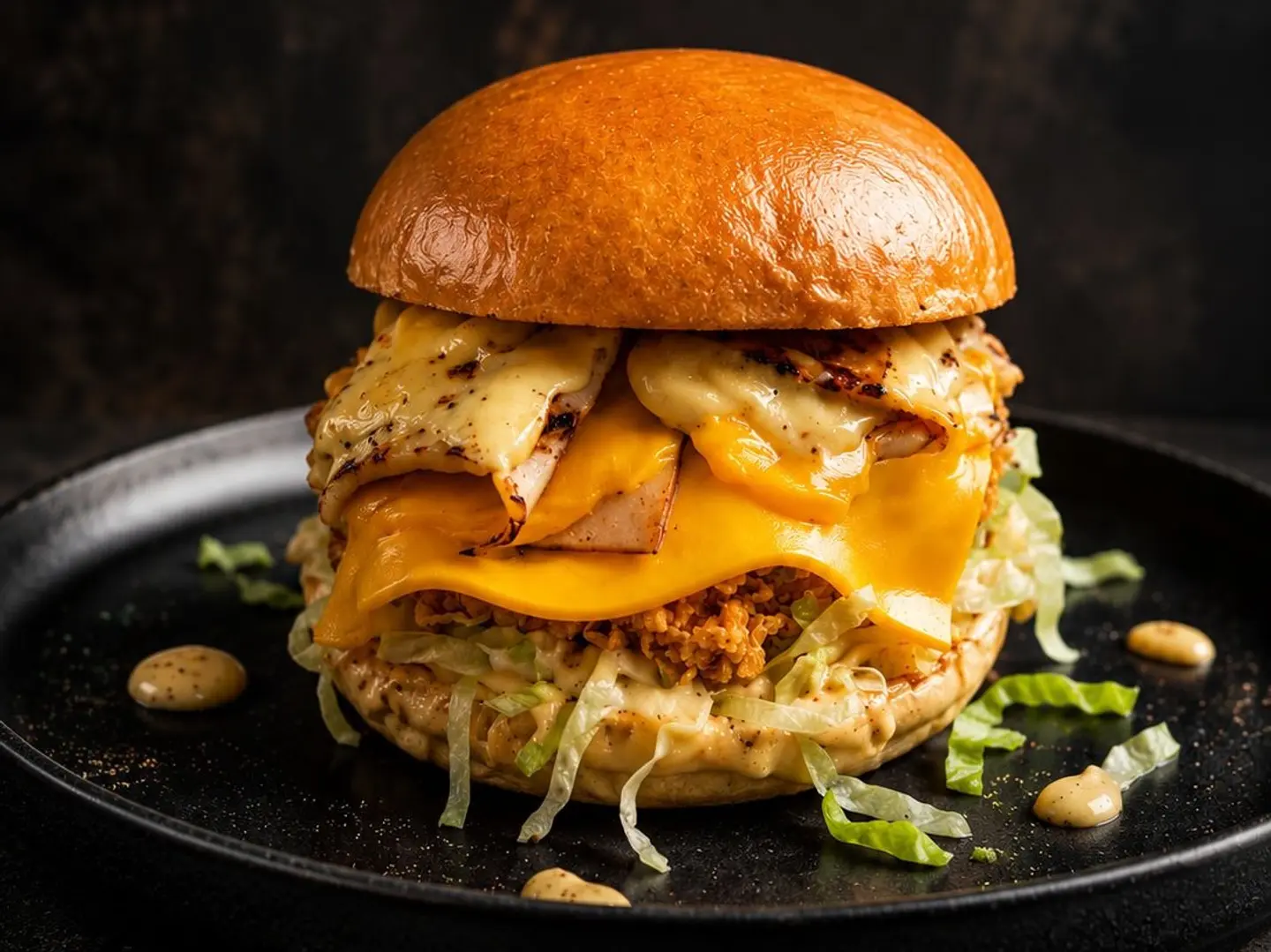 Crunchy Maple Burger