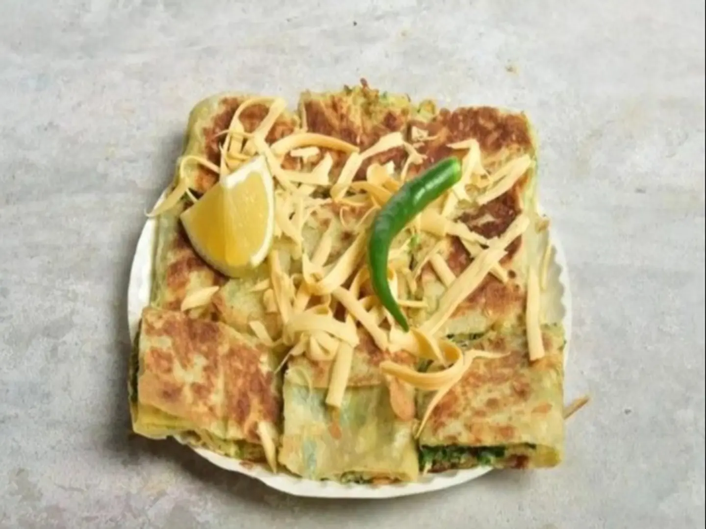 Vegetable Cheddar Cheese Murtabak