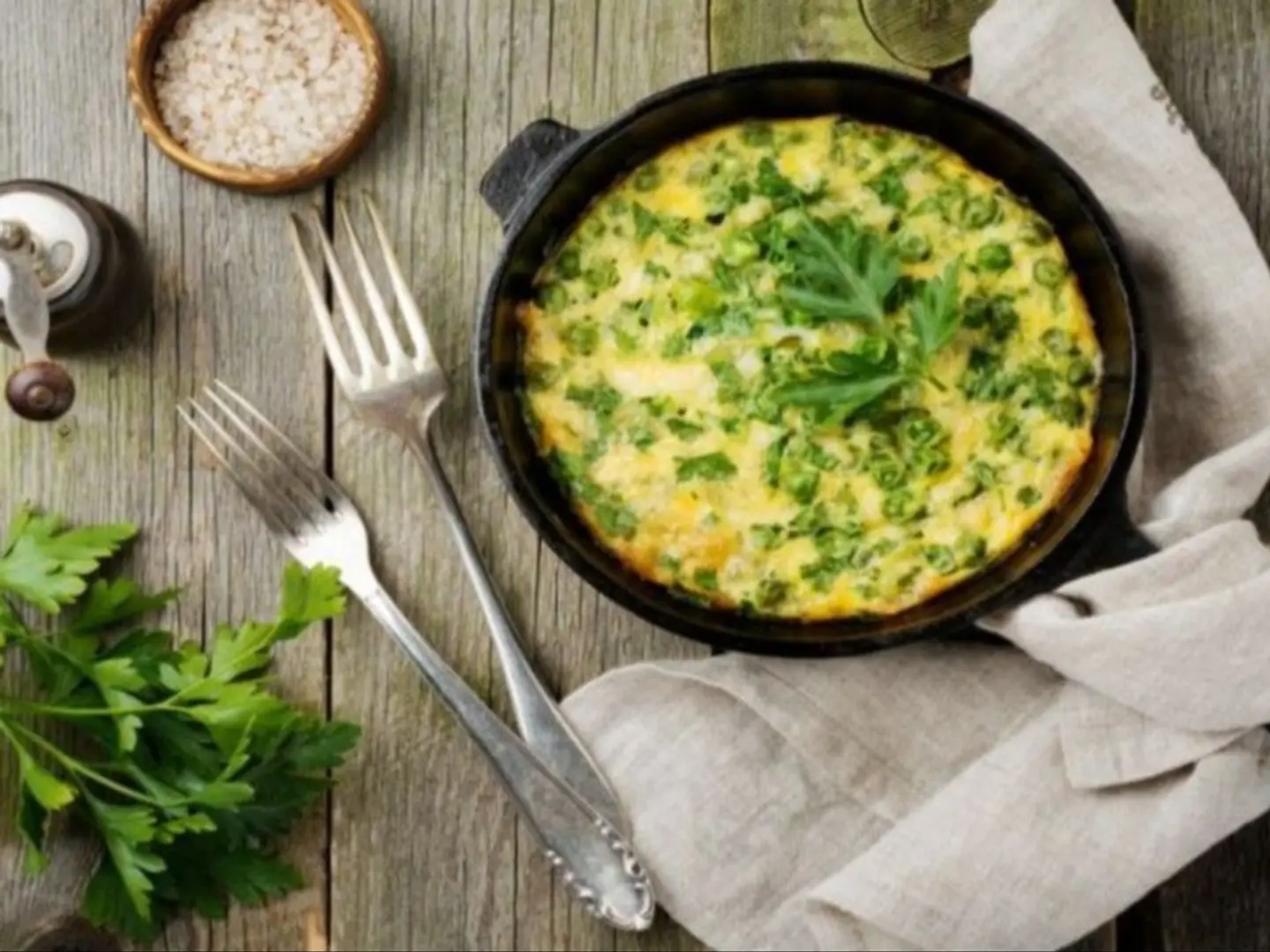 Fresh Peas With Eggs