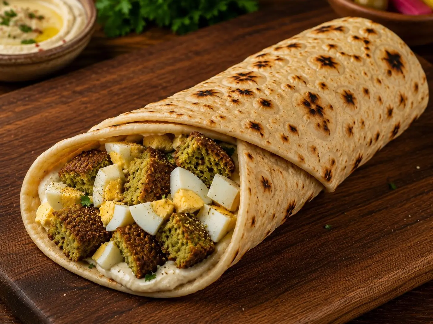 Pourable Falafel Chapati
